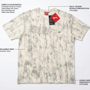 Refined marble printed shirt